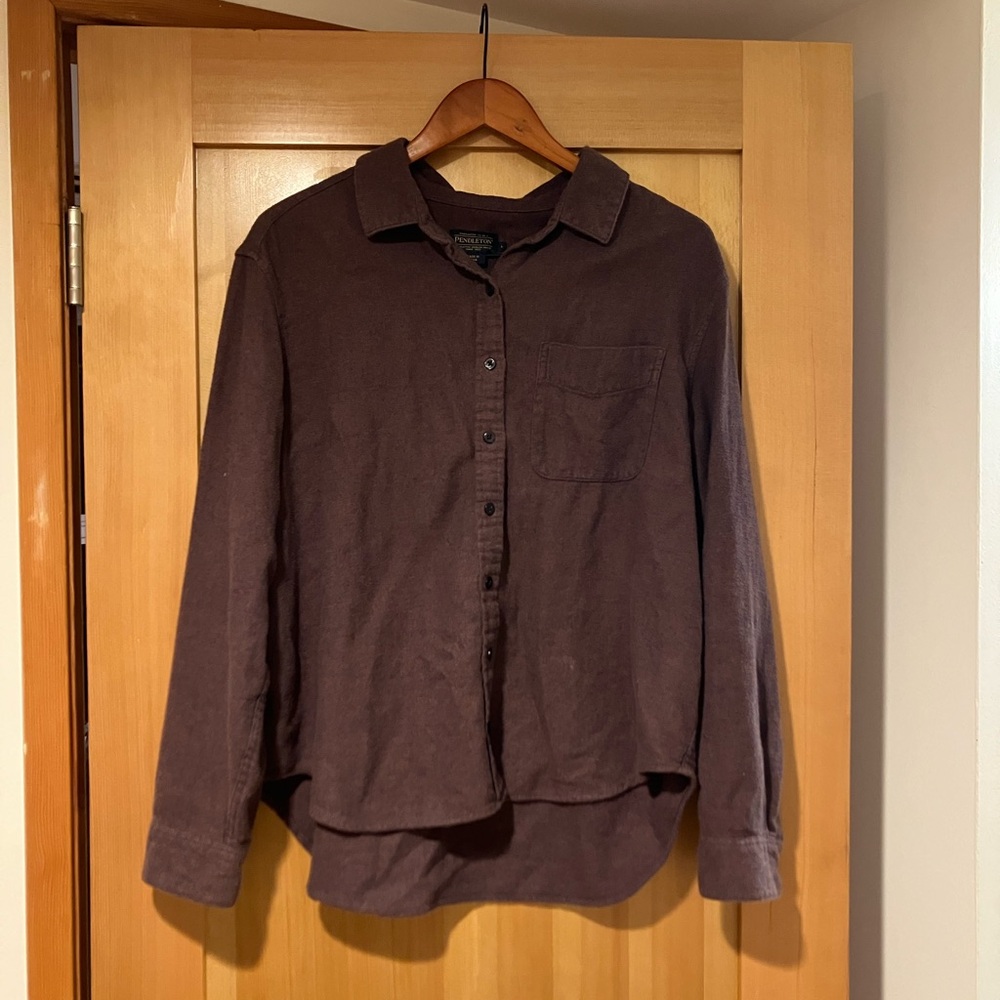 Purple Button-Up Shirt